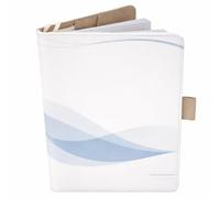 Protective Cover for French Health Book - A5 Format 15 x 21 cm - Envelopes for Storing Recipes and Documents (Blue and White, 15 x 21 cm)