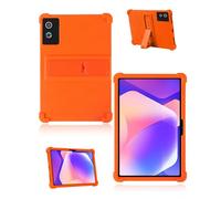 Protective cover for Hakaug 11" Android 14 Tablet 2025 Newest, yystao Kids Skin-Friendly Soft Silicone Tablet Case compatible with Hakaug Tablet 11 inch, Adjustable Stand (Orange)
