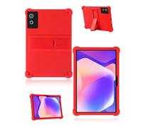 Protective cover for Hakaug 11" Android 14 Tablet 2025 Newest, yystao Kids Skin-Friendly Soft Silicone Tablet Case compatible with Hakaug Tablet 11 inch, Adjustable Stand (Red)