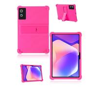 Protective cover for Hakaug 11" Android 14 Tablet 2025 Newest, yystao Kids Skin-Friendly Soft Silicone Tablet Case compatible with Hakaug Tablet 11 inch, Adjustable Stand (Rose)