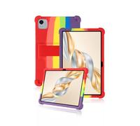 Protective cover for Honor Pad X9a 11.5 inch 2025 Tablet, Skin-Friendly Soft Silicone Tablet Case for Honor X9a with Adjustable Stand (Rainbow)