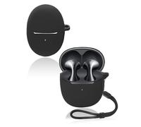 Protective cover for Huawei FreeBuds 6 Wireless Earbuds, Soft Silicone Case with lanyard - Skin-friendly & Durable, Black