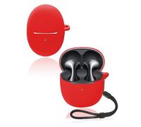 Protective cover for Huawei FreeBuds 6 Wireless Earbuds, Soft Silicone Case with lanyard - Skin-friendly & Durable, Red