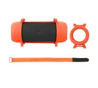 Protective Cover for JBL FLIP Essential 4 - Silicone Case Shockproof Skin Sleeve with Adjustable Shoulder Strap, Travel-Friendly (Orange)