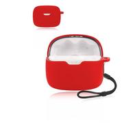 Protective cover for JBL Tune Beam Wireless Bluetooth Earphones,Soft Silicone Case with Waterproof, Shockproof & Scratch-resistant,ideal for Daily Protection,Red