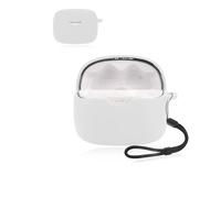 Protective cover for JBL Tune Beam Wireless Bluetooth Earphones,Soft Silicone Case with Waterproof, Shockproof & Scratch-resistant,ideal for Daily Protection,White