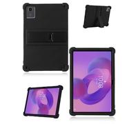 Protective cover for Lenovo Tab K11 Gen 2 Tablet 11 inch 2025 Newest, yystao Kids Skin-Friendly Soft Silicone Tablet Case compatible with Lenovo Tab K11 Gen 2 TB336ZU, Adjustable Stand (Black)
