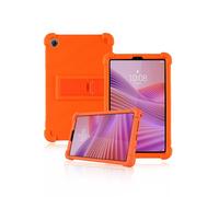 Protective cover for LENOVO Tab One 8.7 inch 2025 Newest, yystao Kids Skin-Friendly Soft Silicone Tablet Case compatible with LENOVO Tab K9, Adjustable Stand (Orange)
