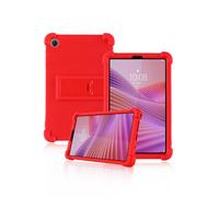 Protective cover for LENOVO Tab One 8.7 inch 2025 Newest, yystao Kids Skin-Friendly Soft Silicone Tablet Case compatible with LENOVO Tab K9, Adjustable Stand (Red)