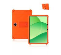 Protective cover for OPPO Pad SE 11 inch 2025 Newest, yystao Kids Skin-Friendly Soft Silicone Tablet Case compatible with OPPO Pad SE, Adjustable Stand (Orange)