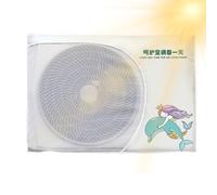 Protective Cover For Outdoor Air Conditioner Unit - Full Protector For AC External Unit, Adjustable All Seasons Accessory With Protective Mesh For Bedroom Hotel Luga