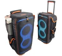 Protective Cover for PartyBox Stage 320 Speaker Double Layer Protection, Scratch-resistant, Dustproof Shell, Custom Speaker Jacket, Breathable Mesh Sleeve, w/ 4 Storage Pockets (Party Box 320)