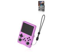 Protective cover for R40S Pro Retro Game Console, Soft Silionce Case with Lanyard,Shockproof and Drop-Resistant, Purple