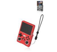 Protective Cover for R40S Pro Retro Game Console, Soft Silionce Case with Lanyard,Shockproof and Drop-Resistant, Red