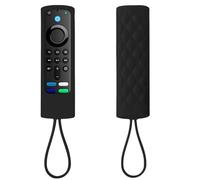 Protective Cover for Remote Control, Friendly Silicone Material, Washable, DropProof, DustProof, Compatible with Most Models of 4k Voice Remote - Not Glowing Black