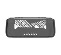 Protective Cover for Rog Ally X Game Machine TPU Cooling Anti-Drop Transparent Protective Case Shockproof Scratch-Resistant Handheld Console Protector Skin Sleeve Ergonomic (Transparent Black)