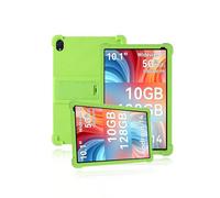 Protective cover for ryesug c107-a/Whitedeer C108/ryesug C108 10.1 Inch Tablet,Skin-Friendly Soft Silicone Tablet Case with Adjustable stand(Green)