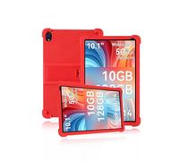 Protective cover for ryesug c107-a/Whitedeer C108/ryesug C108/Urao C107/Jeazans OC101/C107 10.1 Inch Tablet,Skin-Friendly Soft Silicone Tablet Case with Adjustable stand(Red)