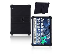 Protective cover for ryesug c107-a/Whitedeer C108/ryesug C108/Urao C107/Jeazans OC101/C107/HiGrace C107 10.1 Inch Tablet,Skin-Friendly Soft Silicone Tablet Case with Adjustable stand(Black)