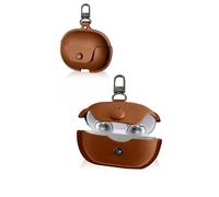 Protective cover for Sennheiser ACCENTUM Open Wireless Earbuds, Soft PU Leather Case cover with Shockproof & Scratch-resistant & Business style, Brown