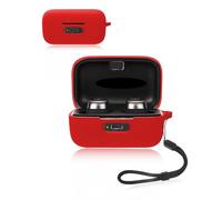 Protective cover for Sennheiser MOMENTUM True Wireless 4 Earbuds,Soft Silicone Case with Waterproof, Shockproof & Scratch-resistant,ideal for Daily Protection,Red
