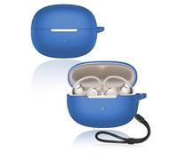 Protective cover for SHOKZ OpenDots One Wireless Earbuds, Soft Silicone Case with lanyard - Skin-friendly & Durable, Blue