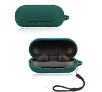 Protective cover for Sony WF-C700N Wireless Earbuds, Soft Silicone Case with lanyard - Skin-friendly & Durable, Green