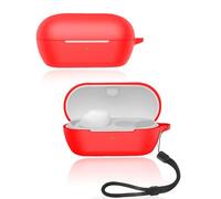 Protective cover for Sony WF-C710N Wireless Earbuds, Soft Silicone Case with Lanyard - Skin-friendly & Durable, Red