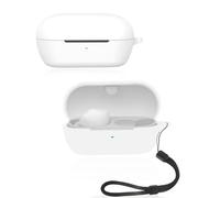Protective cover for Sony WF-C710N Wireless Earbuds, Soft Silicone Case with Lanyard - Skin-friendly & Durable, White