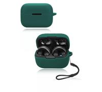 Protective cover for Soundcore Aero Clip Wireless Earbuds, Soft Silicone Case for AeroClip with lanyard - Skin-friendly & Durable,Green