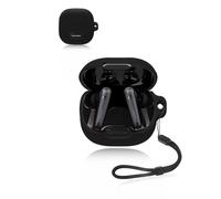 Protective cover for soundcore by soundcore by Anker Liberty 4 NC Adaptive Noise Cancelling Earbuds,Soft Silicone Case with Waterproof, Shockproof & Scratch-resistant,ideal for Daily Protection,Black