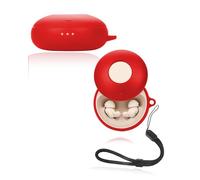 Protective cover for soundcore Sleep A20 Wireless Earbuds, yystao Soft Silicone Case compatible with soundcore Sleep A20,With Lanyard - Skin-friendly & Durable, Red