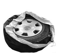 Protective Cover for Spare Tire Made from 210D Oxford Cloth Dust and Weather Resistant with Adjustable Drawstring (silver 65 * 37cm)