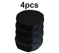 Protective Cover for Spare Tire Made from 210D Oxford Cloth Dust and Weather Resistant with Adjustable Drawstring (black 80 * 47cm)