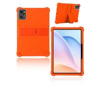 Protective cover for Tabwee T20/KINGRID T20 Tablet 10 inch Newest, yystao Kids Skin-Friendly Soft Silicone Tablet Case, Adjustable Stand (Orange)