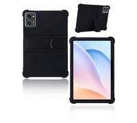 Protective cover for Tabwee T20/KINGRID T20 Tablet 10 inch Newest, yystao Kids Skin-Friendly Soft Silicone Tablet Case, Adjustable Stand (Black)