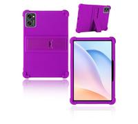 Protective cover for Tabwee T20/KINGRID T20 Tablet 10 inch Newest, yystao Kids Skin-Friendly Soft Silicone Tablet Case, Adjustable Stand (Purple)