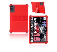 Protective cover for TABWEE W90/TABWEE T90 2026 Newest Tablet 11 inch,Android 15 AI Tablets, yystao Kids Skin-Friendly Soft Silicone Tablet Case with Adjustable Stand (Red)
