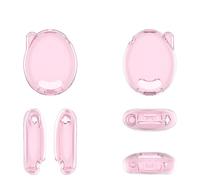 Protective Cover for Tamagotchi Connectlian Game Console, Shockproof Anti-Drop Clear PC Hard Shell Protection Cover for Tamagotchi Connection Electronic Pet (Transparent Pink)