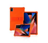 Protective cover for TCL NXTPAPER 11 inch 2025 Newest, yystao Kids Skin-Friendly Soft Silicone Tablet Case compatible with TCL Tablet NXTPAPER, Adjustable Stand (Orange)