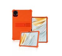 Protective cover for TECLAST T60AI 12 inch 2025 Newest, yystao Kids Skin-Friendly Soft Silicone Tablet Case compatible with TECLAST Tablet T60AI, Adjustable Stand (Orange)