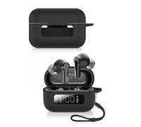 Protective cover for TOZO NC3 Hybrid Active Noise Cancelling Earbuds,Soft Silicone Case with Waterproof, Shockproof & Scratch-resistant,ideal for Daily Protection,Black