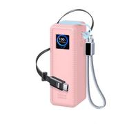Protective Cover for UGREEN 200W Portable Charger Soft Silicone Case for PB728 25000 mAh Anti-Scratch & Dustproof Sleeve with Wrist Strap (Pink)