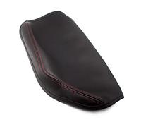 Protective Cover RHD Soft Leather Armrest Cover For B&MW 3 Series F30 2013-2018 Car Center Console Lid Armrest Box Cover Trim(Black -red)