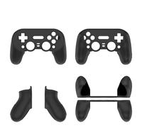 Protective Cover Suitable for 8BitDo Pro3 Wireless Gaming Controller Soft Silicone Case Anti-drop and Dust-proof Solid Color Simple Protector Sleeve Game Accessories (Black)