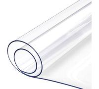 Protective Cover Transparent, Plastic High Quality Waterproof Oilproof PVC Placemat Soft Tablecloth Tea Table Mat (3mm Transparent)(70x100cm/27.56x39.37in)
