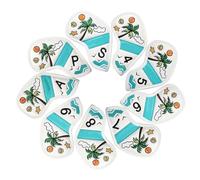 Protective covers for golf club heads, as protection with tropical pattern, 9 pieces iron covers, for outdoor practice places, driving ranges and tournament games