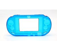 Protective Crystal Hard Case Shell Cover Replacement for PSVita 2000 PSV 2000 Crystal Body Protector (Transparent Blue)