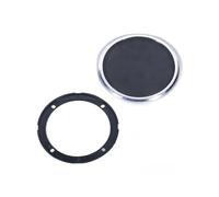 Protective Decorative Ring Audio Car Modified Iron Mesh Speaker Cover DIY Dust Cover(Electroplated ring+black mesh)