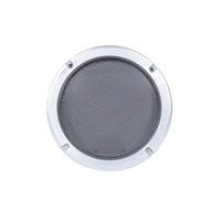 Protective Decorative Ring Audio Equipment Electroplated Silver Speaker Grille DIY Dust Cover(4 inches)